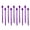 Purple, variant on Primegos 10Pcs Halloween Elastic Rope Sensory Toy Pumpkin Witch Ghost Skull Stretchy Noodle Kids Adults Stress Anxiety Relief TPR String Fidget Toy Party Favors