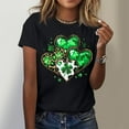 thumbnail image 5 of Lovzfmll Women's St. Patrick‘s Day Print Pullover, Short Sleeve Casual Round Neck Top, Festive Soft Tee, 5 of 5