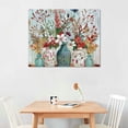 thumbnail image 3 of BCIIG Farmhouse Wall Art Rustic Floral Canvas Prints Country Cotton Flowers Pictures Wall Decor Thankful Grateful Blessed Painting Modern Artwork Home Decor for Kitchen Bathroom Dining Room  20"x16", 3 of 5