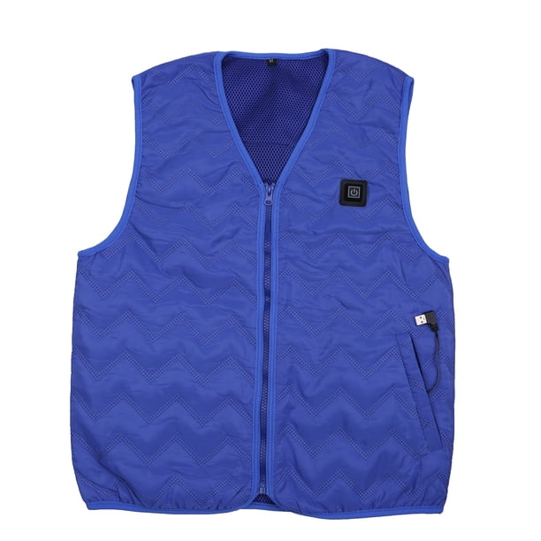 Chaleco calefactable, chaleco con termostato inteligente recargable, cuello en V, impermeable, lavable, regulación automática, invierno calentado