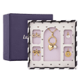 thumbnail image 1 of Set de Regalo para Mujer hasta 6 en 1, LuckyLy Kit de Collar y Dijes con Baño de Oro 14k, Perla y Zirconia Cúbica – Joyería ideal como Regalos para Mujer Navidad, San Valentín y Mamá dorado Variado, 1 of 8