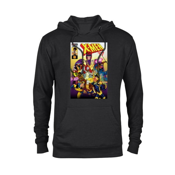 Marvel Studios X-Men ’97 Magneto and the Team Comic Cover- Pullover Hoodie for Adults - Customized-Black