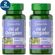 2 Pack - Puritan's Pride Oil of Oregano Twin Pack 150 mg - 180 Count
