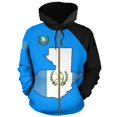 thumbnail image 3 of Sudadera con capucha para hombre, ropa deportiva informal para exteriores, primavera 2024, con emblema nacional guatemalteco, estampado 3D, bolsillos, abrigo, ropa para hombre, jerséis, 3 of 4