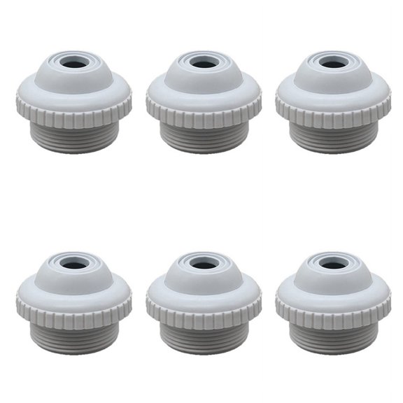 6X Swimming Pool Return Jet Fitting Massage Nozzle Inlet Outlet Bath Tub Nozzle with Adjustable Jet Eyeball Pool Tool