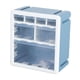 thumbnail image 2 of Organizador de cajones pequeño para escritorio, caja organizadora de almacenamiento con cajones transparentes para escritorio 7 celosías, 2 of 9