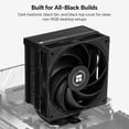 thumbnail image 2 of Thermalright ASSASSIN X120-A DARK All-Black CPU Air Cooler, 4 Heat Pipes, 120mm PWM Fan, AMD AM5/AM4, Intel LGA1851/1700, 2 of 10