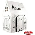 thumbnail image 5 of Easy Playhouse Clubhouse - Kids Art and Craft for Indoor and Outdoor Fun, Color, Draw, Doodle on this Blank Canvas – Decorate and Personalize a Cardboard Fort, 34" X 27" X 48" - Age 3+, 5 of 6