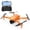 Orange, variant on OEKE Drone with 4K HD Dual Camera for Adults Kids, RC Quadcopter with 3 Modular 1800mAh Batteries for 30 Mins Long Flight