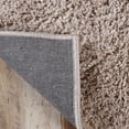 thumbnail image 5 of BNM Solid Indoor Shag Runner or Area Rug, 4' x 6', Beige, 5 of 7