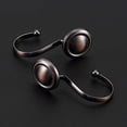 thumbnail image 3 of Bronze Shower Curtain Hooks Rings,Oil Rubbed Decorative Shower Curtain Hooks,Rustproof Vintage Shower Hooks for Bathroom,Set of 12 (Oil-Rubbed Bronze), 3 of 7