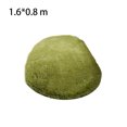 thumbnail image 4 of Matsuzay Manta ovalada, alfombrilla lavable para el suelo, alfombra decorativa resistente a los deslizamientos, adornos para la puerta del pasillo del Decoración del hogar Verde 1.6*0.8 metros Matsuzay HA071454-16, 4 of 5