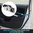 thumbnail image 2 of Actuador de motor de bloqueo de puerta eléctrica del lado del conductor trasero izquierdo único para Ford F-150 2018-2019 No.JL3Z1526413A Negro, 2 of 7