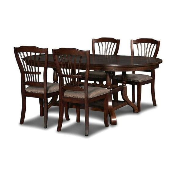New Classic Furniture Bixby 5-Piece Wood Dining Room Set, Espresso