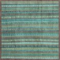 thumbnail image 1 of Ahgly Company Indoor Square Abstract Light Blue Modern Area Rugs, 6' Square, 1 of 4