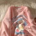 thumbnail image 1 of Sudadera De Mujer Super Cute Bear Terciopelo Talla Grande Manga Larga Suave Color Suéter Nuevo Fire Todo Combinado Pequeño Estilo Fresco Dulce Gran Tamaño Topspangjing, 1 of 4