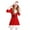 Red, variant on ZACPNCV Toddler Girls Dresses Long Sleeve Christmas Children Red Joyful Celebration VelvetRound Neck Dress Red