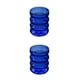 thumbnail image 2 of Matsuzay Vaso de agua de vidrio lindo reemplazo boca ancha redonda hogar Oficina dormitorio café leche jugo Azul 2Conjunto, 2 of 6