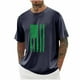thumbnail image 1 of Tops para hombre, blusas y camisas de cuello redondo y manga corta para hombre, blusas casuales de moda con cuello redondo y manga corta para hombre, blusas para hombre, 1 of 3