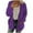 Purple, variant on mihongmao Black_Friday Clearance 2025 Women Casual Plus Size Sweater Pockets Outerwear Buttons Cardigan Coat Red XXXXL