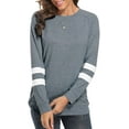 thumbnail image 2 of Long Sleeve Shirts for Women Sweaters Crewneck Sweatshirts Blouse Tunic, 2 of 7