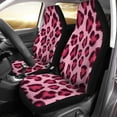 thumbnail image 2 of KXMDXA Set of 2 Car Seat Covers Purple Pink Leopard Pattern Colorful Girl Camouflage Skin Universal Auto Front Seats Protector Fits for Car,SUV Sedan,Truck, 2 of 5