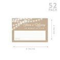 thumbnail image 5 of Koyal Wholesale Share a Memory Cards, Rustic String Lights Cards for Wedding, Life Memories, 4" x 6", 52-Pk, 5 of 5