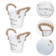 thumbnail image 3 of 2Pcs Iron Succulents Planter Decorative Flowerpots Balcony Flower Buckets, 3 of 7