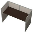 thumbnail image 3 of Scranton & Co Wood Computer Desk in Mocha Cherry, 3 of 8