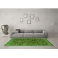 thumbnail image 3 of Ahgly Company Indoor Round Oriental Green Industrial Area Rugs, 3' Round, 3 of 4