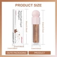 thumbnail image 3 of 7.5ml Liquid Luminizer Blush Makeup, Liquid Luminizer Face Highlighter, Waterproof Long Lasting, Moisturizing Face Blush Wand For Cheek, Rose Gold, 3 of 3
