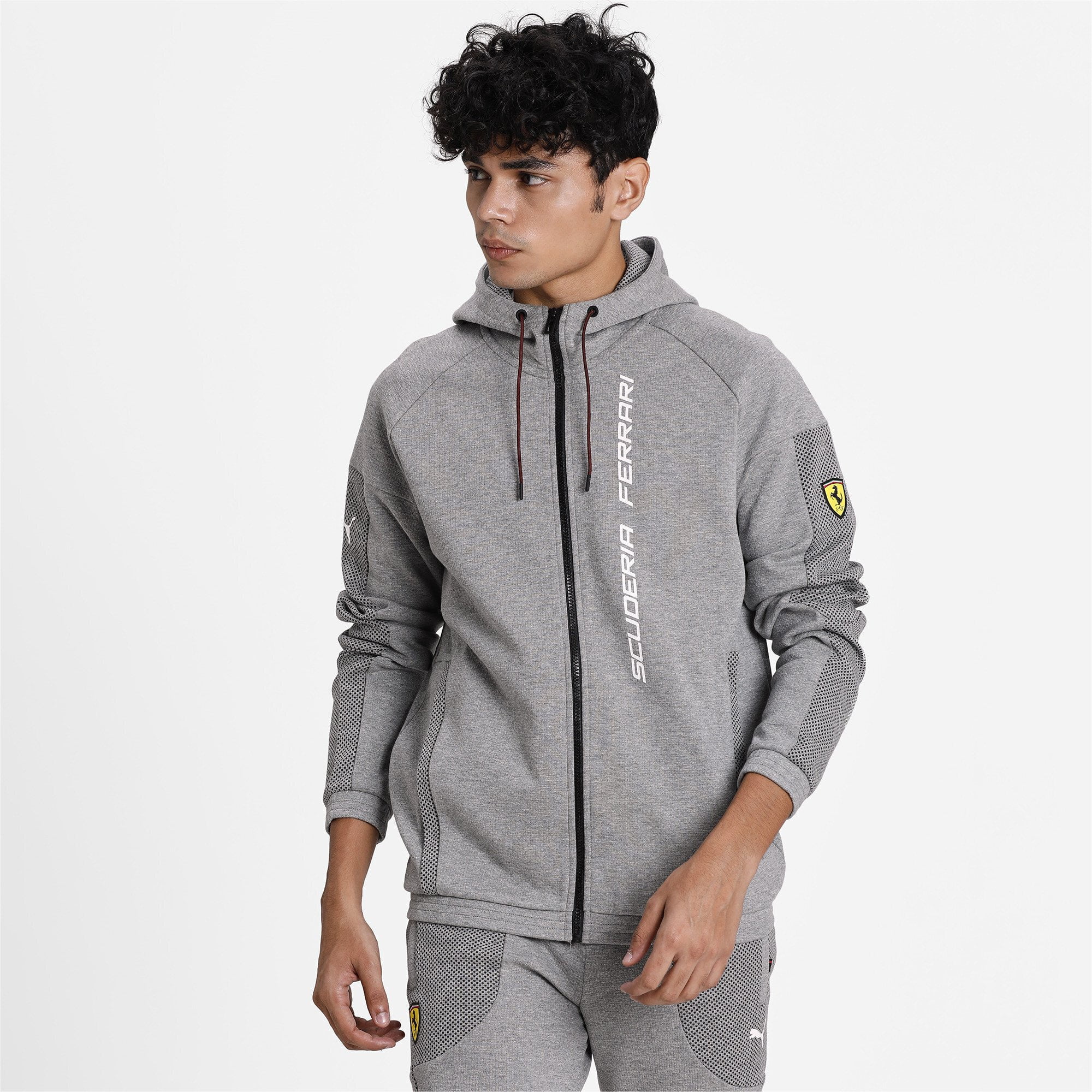 puma ferrari reflective tec hooded jacket