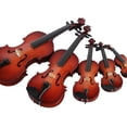 thumbnail image 3 of Wweixi Polished Wood Miniature Violin Mini Musical Instrument Kit Room Decoration Bow And Case Mini Musical Instrument Violin 14cm, 3 of 6