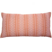 Coral Backgamon Embroidery Pillow Cover