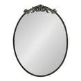thumbnail image 3 of Kate and Laurel Arendahl Ornate Glam Oval Wall Mirror, 18 x 24, Antique Black, Beautiful Bohemian Mirror for Wall, 3 of 8