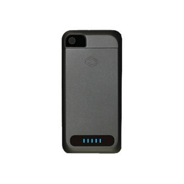 dief galblaas Nu PhoneSuit Elite Battery Case - External battery pack - Li-pol - 2100 mAh -  black - for Apple iPhone 4, 4S - Walmart.com