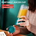 thumbnail image 4 of Portable Blender Four Cutters Juicer Cup 350ml Fruit Mixing Machine Detachable Cup USB Rechargeable for, 4 of 8
