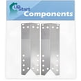 thumbnail image 1 of 2-Pack BBQ Grill Heat Shield Plate Tent Replacement Parts for Kmart 640-26629611-0 - Compatible Barbeque Stainless Steel Flame Tamer, Guard, Deflector, Flavorizer Bar, Vaporizer Bar 15 1/16", 1 of 4
