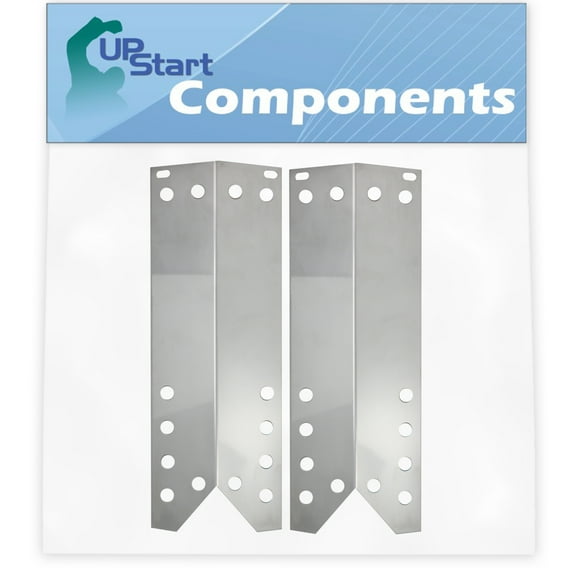 2-Pack BBQ Grill Heat Shield Plate Tent Replacement Parts for Kmart 640-26629611-0 - Compatible Barbeque Stainless Steel Flame Tamer, Guard, Deflector, Flavorizer Bar, Vaporizer Bar 15 1/16"