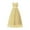 Yellow, variant on AHTJRT Girls Flower Dress Sleeveless a Line Birthday Party Ball Gowns Wedding Pageant Maxi Dresses Kids Formal Tulle Full Length Dress Dark Blue 0-1 Years