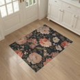 thumbnail image 3 of ODIKA 3'x5' Pink Coral Blush Enchanted Floral Symphony Washable Throw Rug Elegant Night Garden with Lush Botanical Motifs Stain Resistant, Low Profile, Non-Slip for Entryway, Kitchen, Mudroom, 3 of 7