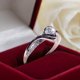 thumbnail image 2 of Silver Geometric Shape Super Flash Rhinestone Rings Mujeres Moda Lleno Zircon Anillo Señoras Anillos de Joyería para Mujeres Tamaño 5 11, 2 of 8