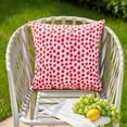 thumbnail image 2 of Red Outdoor Pillow Covers 18x18 Set of 2 Outdoor Waterproof Patio Decorative Spring Summer Sofa Bed Garden Balcony Cushion Covers Home Decor Gifts 001G, 2 of 6