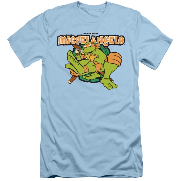 Tmnt Teenage Mutant Ninja Turtles Party Dude Michelangelo Slim Fit 