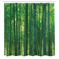 thumbnail image 3 of Ambesonne Asian Themed Shower Curtain, Green Wild Exotics, 69"Wx75"L, Green, 3 of 5