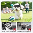 thumbnail image 4 of HeeHom Dog Sun Hat for Small Dogs 16.5-27.5lbs - Adjustable Summer Cap with Ear Holes, Beach & Walking Visor for French Bulldog/Corgi/Puppy UV Protection, 4 of 7