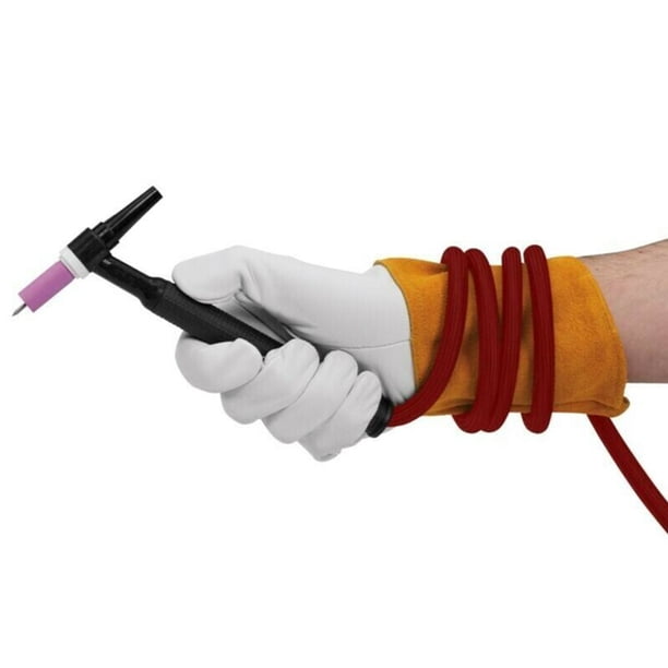 CK Worldwide Superflex TIG Torch Power Cable – 25Ft, Silicone Rubber With Nylon Braid, Fits Series 9 & 17 Air-Cooled Torches, 3/8” X 24 RH Connection
