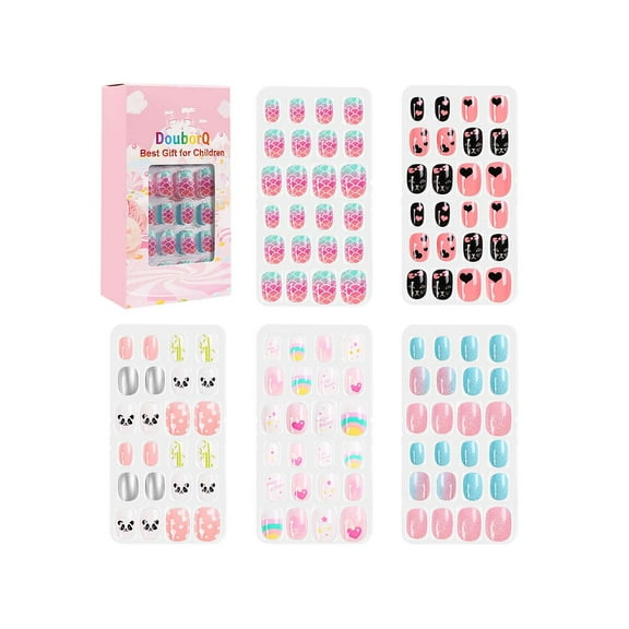 Nail Art Kit, New Makeup & Nails, from $5, DouborQ 120 Of Children's Nail And False Nail Set