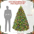 thumbnail image 3 of 6ft Pre-Lit Artificial Christmas Tree with 200 Lights, 8 Lighting Modes, Foldable Stand & Foot Pedal Switch, Holiday Decoration, 3 of 9
