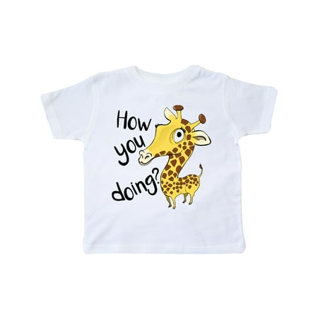 

Inktastic How You Doing Funny Giraffe Gift Toddler Boy or Toddler Girl T-Shirt